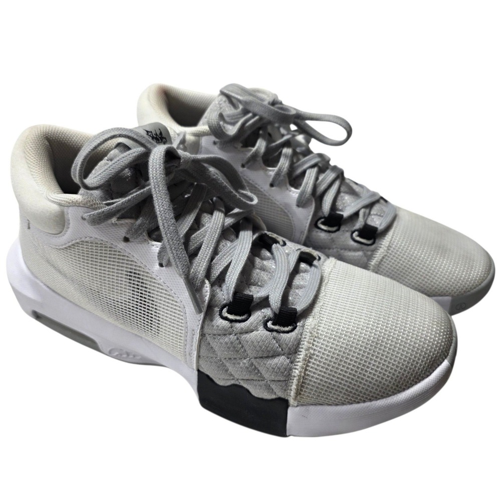 Nike LeBron Witness IV Basketball Shoes Mens 10 White Grey BV7427-101
